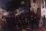 Gustave Courbet, Firemen Running to a Fire
